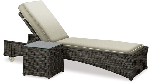 Mesa Outdoor Sunlounger & Side Table